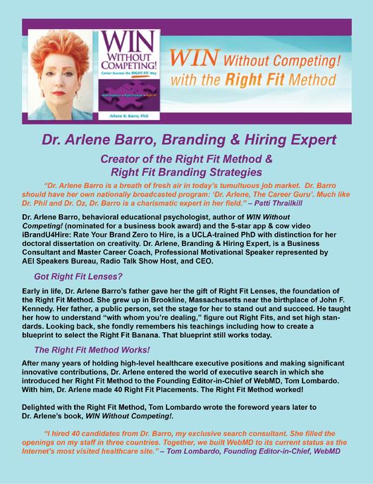 Dr. Arlene Barro, Branding and Hiring Expert